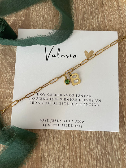 PULSERA INICIAL CON CIRCONITA  - Dto. por cantidad -