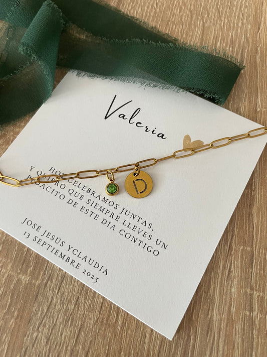 PULSERA INICIAL CON CIRCONITA  - Dto. por cantidad -