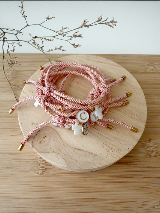 PULSERA NUDOS INICIAL ESMALTADA EVENTOS