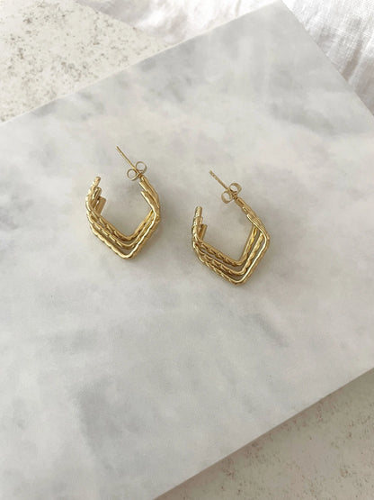 PENDIENTES ARMONÍA-Joyería de calidad en acero y resistente al agua ESENZIA