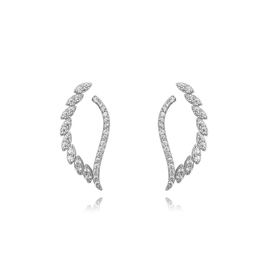 PENDIENTES PROMESA DE PLATA Y CIRCONITAS PARA NOVIA E INVITADAS DE ESENZIA JOYERIA Y EVENTOS