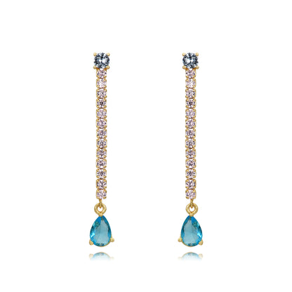 PENDIENTES DE PLATA Y CIRCONITAS PARA NOVIA Y EVENTOS DE JOYERIA ESENZIA
