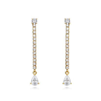 PENDIENTES DE PLATA Y CIRCONITAS PARA NOVIA Y EVENTOS DE JOYERIA ESENZIA