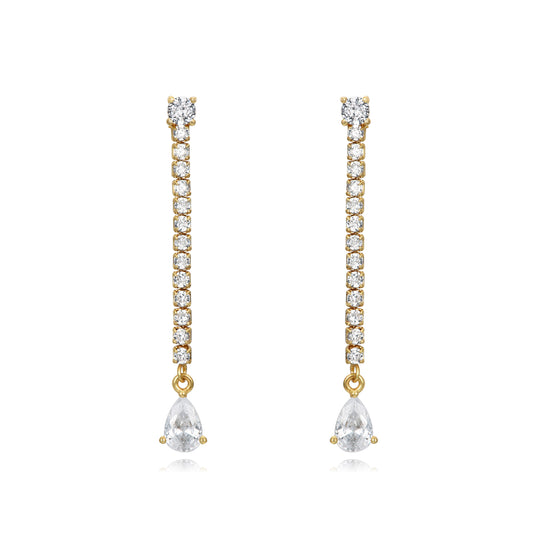 PENDIENTES DE PLATA Y CIRCONITAS PARA NOVIA Y EVENTOS DE JOYERIA ESENZIA