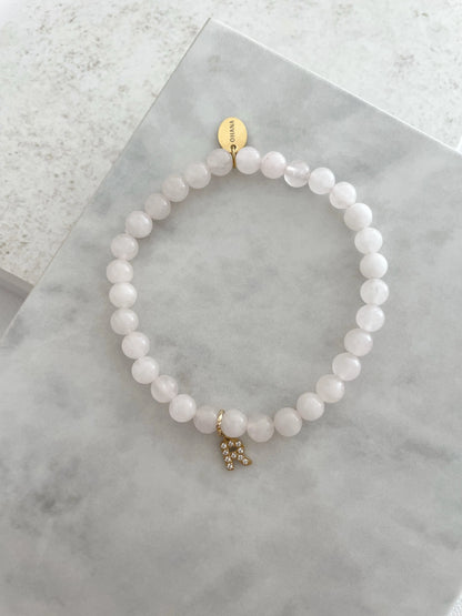 PULSERA CUARZO / MORGANITE / CALCITA-Joyería de calidad en acero y resistente al agua ESENZIA