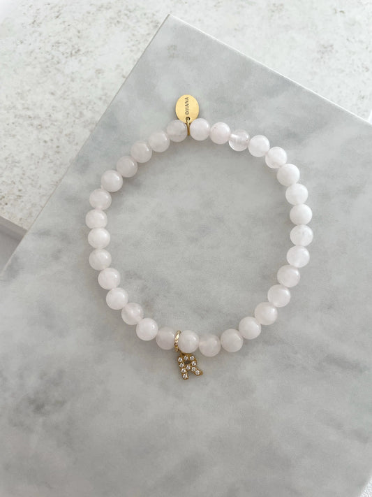 PULSERA CUARZO / MORGANITE / CALCITA-Joyería de calidad en acero y resistente al agua ESENZIA