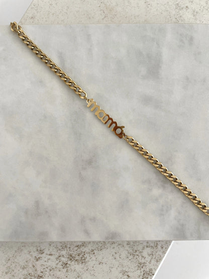 PULSERA MAMA-Joyería de calidad en acero y resistente al agua ESENZIA