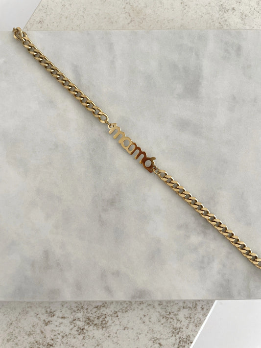 PULSERA MAMA-Joyería de calidad en acero y resistente al agua ESENZIA