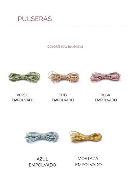 PULSERA ONDAS - Dto. por cantidad -Joyería de calidad en acero y resistente al agua ESENZIA