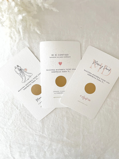 TARJETA RASCA AMOR-Joyería de calidad en acero y resistente al agua ESENZIA