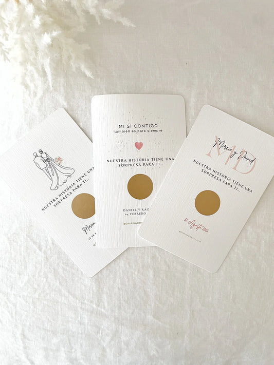 TARJETA RASCA AMOR-Joyería de calidad en acero y resistente al agua ESENZIA