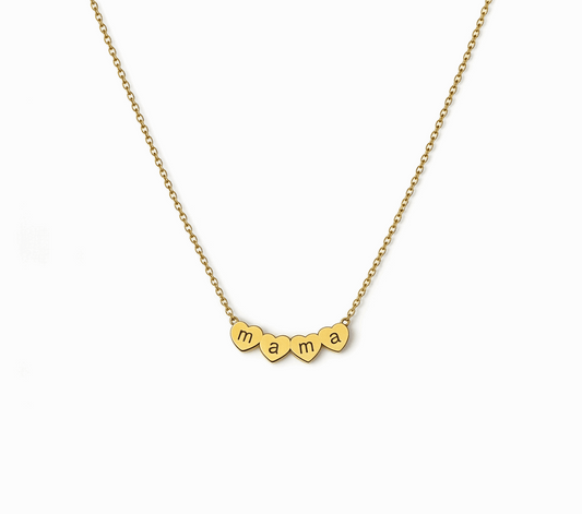 COLLAR CORAZONES DE MAMÁ