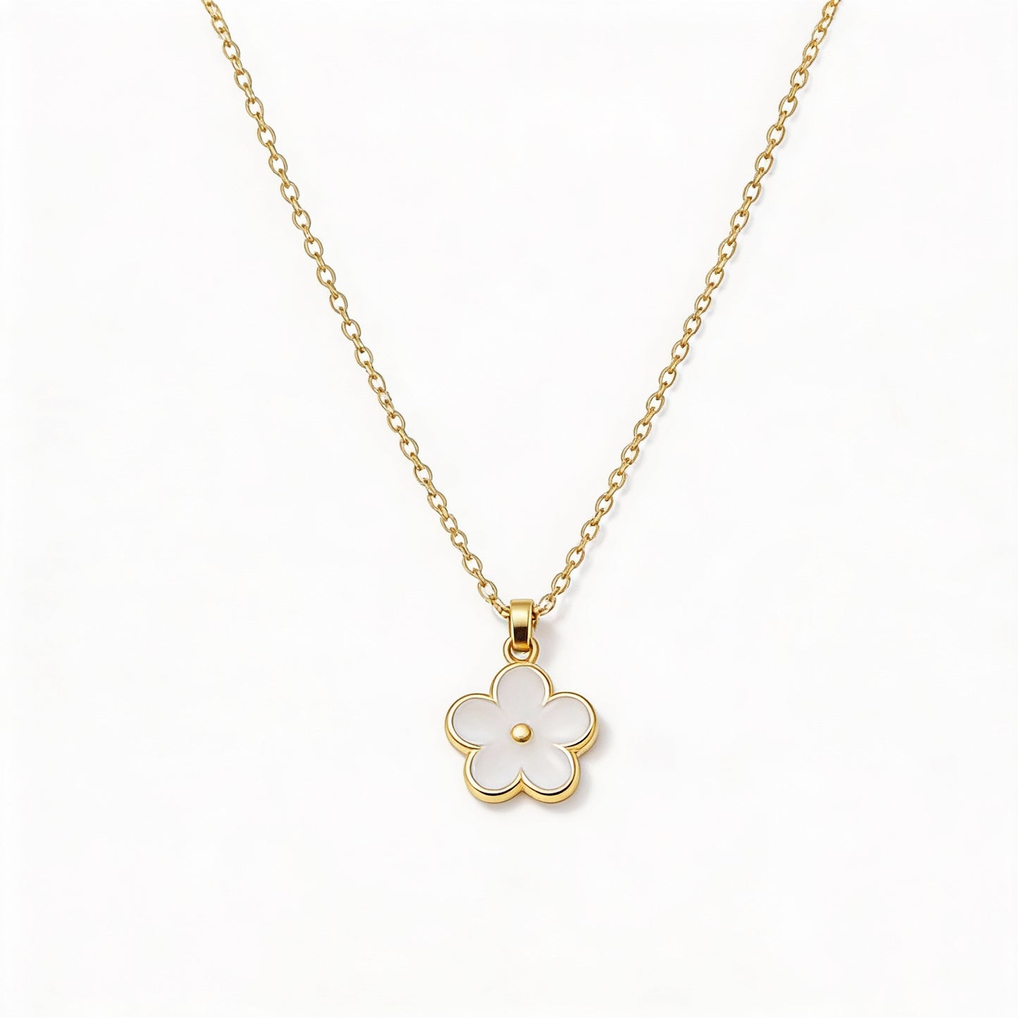 Collar Flor Esmaltado