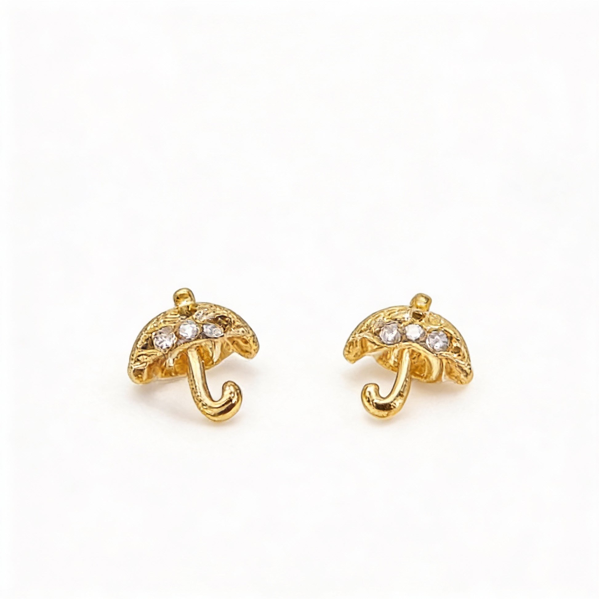 PENDIENTES STUDS PARAGUAS CIRCONITAS