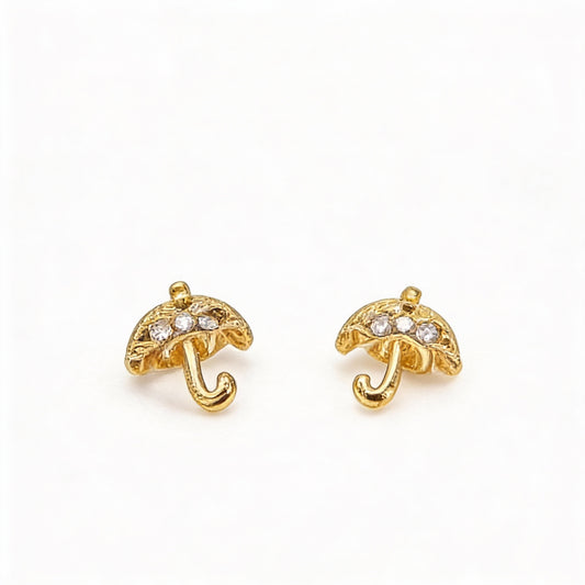 PENDIENTES STUDS PARAGUAS CIRCONITAS