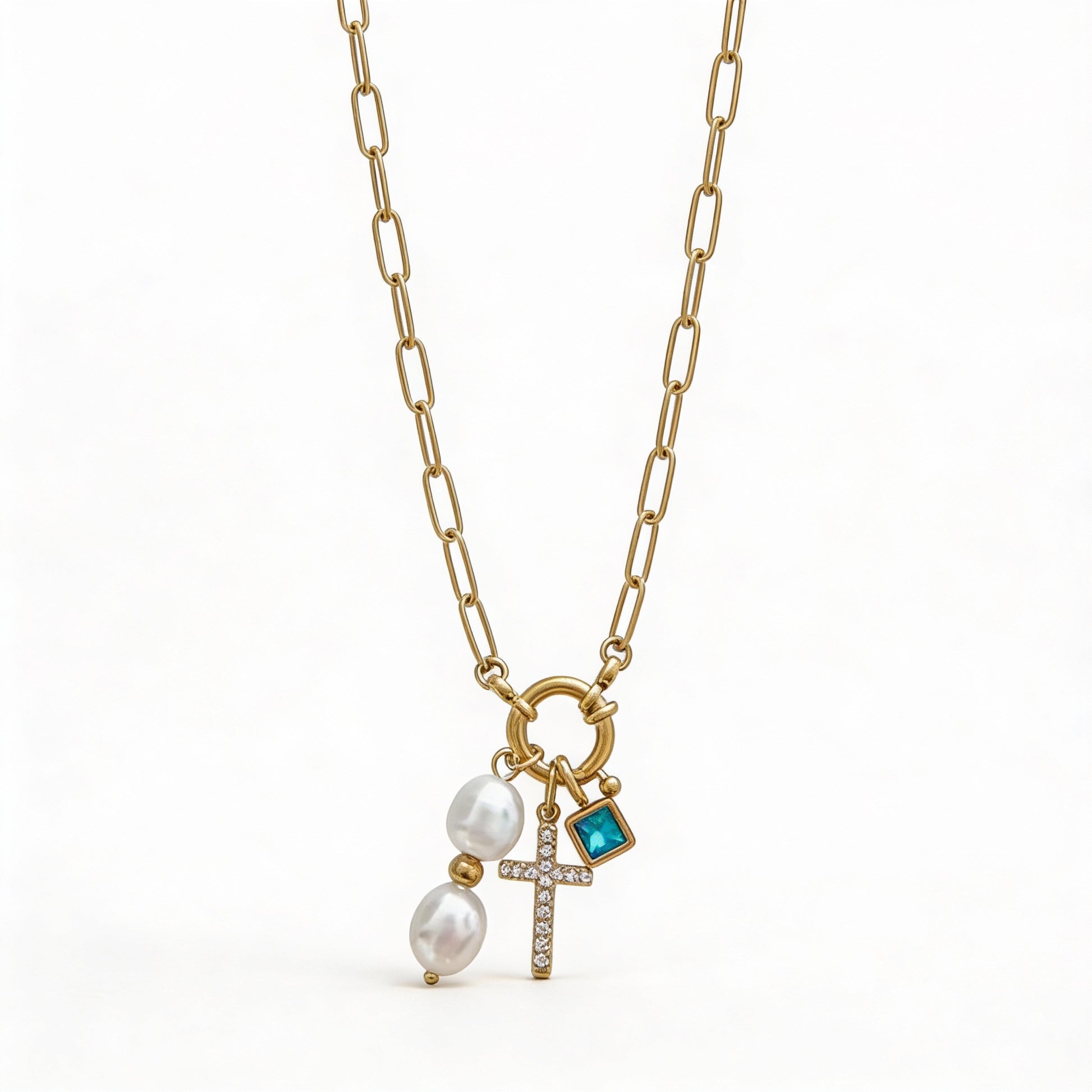 COLLAR ESLABONES CRUZ