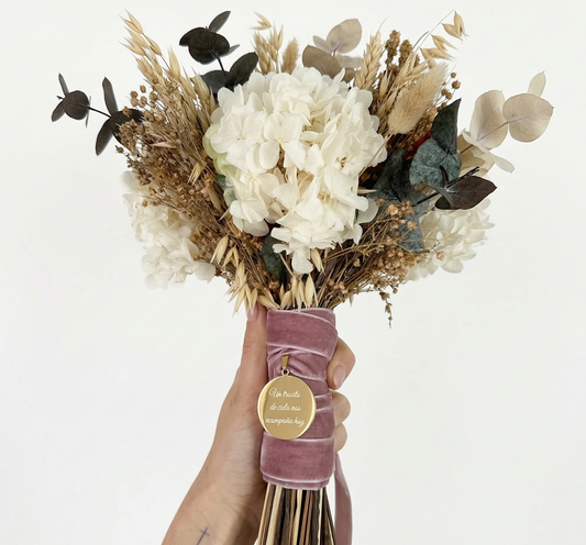 MEDALLA PARA CINTA DE RAMO DE NOVIA PERSONALIZADA EVENTOS